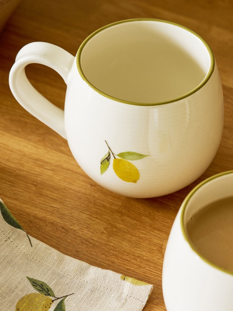 Sophie Allport Lemons Stoneware Mug - Afbeelding 2 van 3 Sophie Allport Lemons Stoneware Mug - Afbeelding 2 van 3