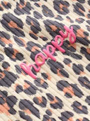 Pink and Leopard Printed Button T-Shirt Jersey Baby Rompers 3 Pack - Image 11 of 14