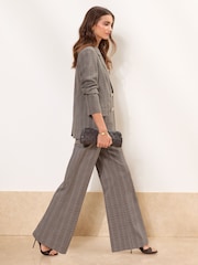 Lipsy Tailored Check Double Breasted Blazer - Imagen 3 de 5