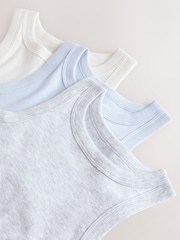 Blue/Ecru Vest 3 Pack (1.5-16yrs) - Image 6 of 7