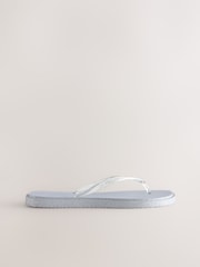 Silver Square Toe Flip Flops - Image 2 of 5