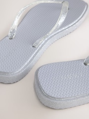 Silver Square Toe Flip Flops - Image 5 of 5