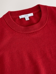 Red Supersoft Short Sleeve Knitted T-Shirt - Image 8 of 9