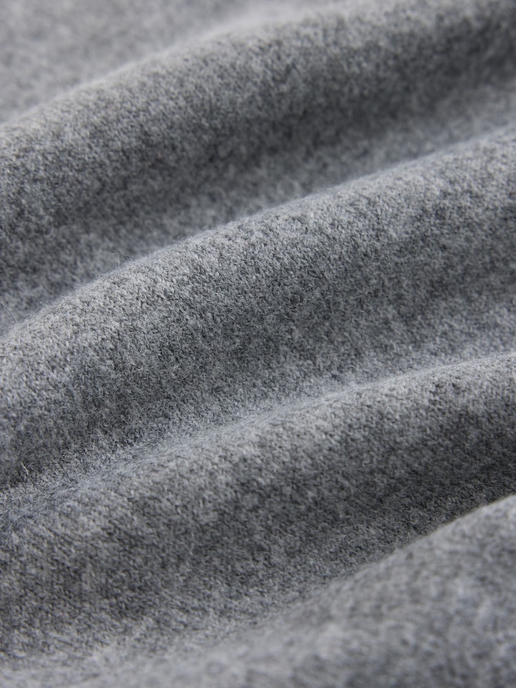 Grey Supersoft V-Neck Long Sleeve Jumper - Image 8 of 8 Grey Supersoft V-Neck Long Sleeve Jumper - Image 8 of 8
