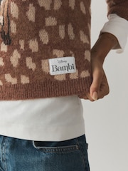 Bambi Disney License Crew Neck Long Sleeve Knitted Jumper - Image 5 of 9