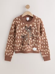 Bambi Disney License Crew Neck Long Sleeve Knitted Jumper - Image 6 of 9