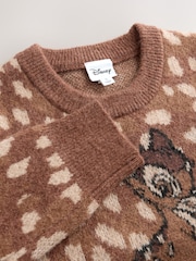 Bambi Disney License Crew Neck Long Sleeve Knitted Jumper - Image 9 of 9