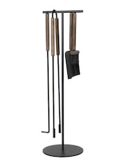 blomus 5 Piece Brown Oak ASHI Fireplace Tools Set - Image 4 of 4