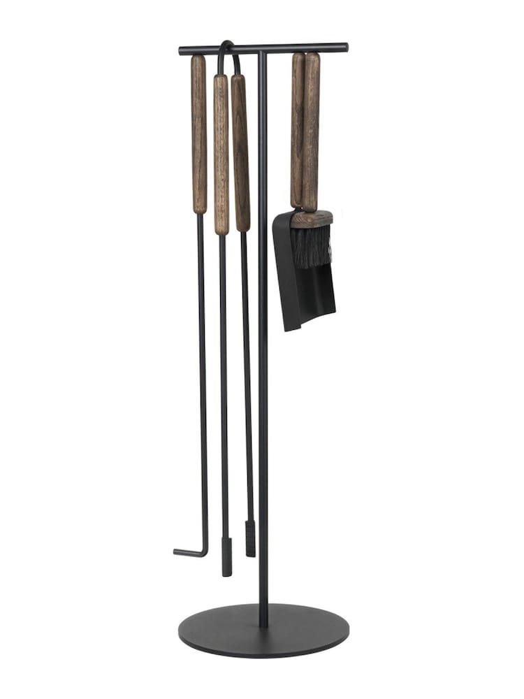 blomus 5 Piece Brown Oak ASHI Fireplace Tools Set - Image 4 of 4
