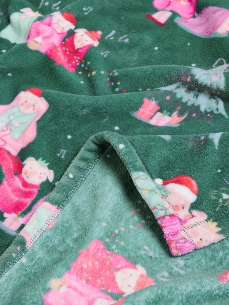 Navy Christmas Pigs in Blanket Fleece Throw - Image 7 of 7 Navy Christmas Pigs in Blanket Fleece Throw - Image 7 of 7