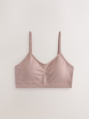 Mocha Brown Seam Free Crop Tops 2 Pack (7-16yrs) - Image 2 of 7