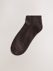 Chocolate Brown Cushion Sole Trainer Socks 4 Pack - Image 4 of 7
