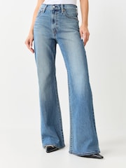 Միջին կապույտ ջինսե - Levi's® Ribcage Flare Bootcut Jeans - Պատկեր 3 5-ից