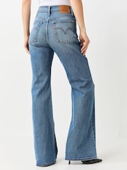 Միջին կապույտ ջինսե - Levi's® Ribcage Flare Bootcut Jeans - Պատկեր 4 5-ից