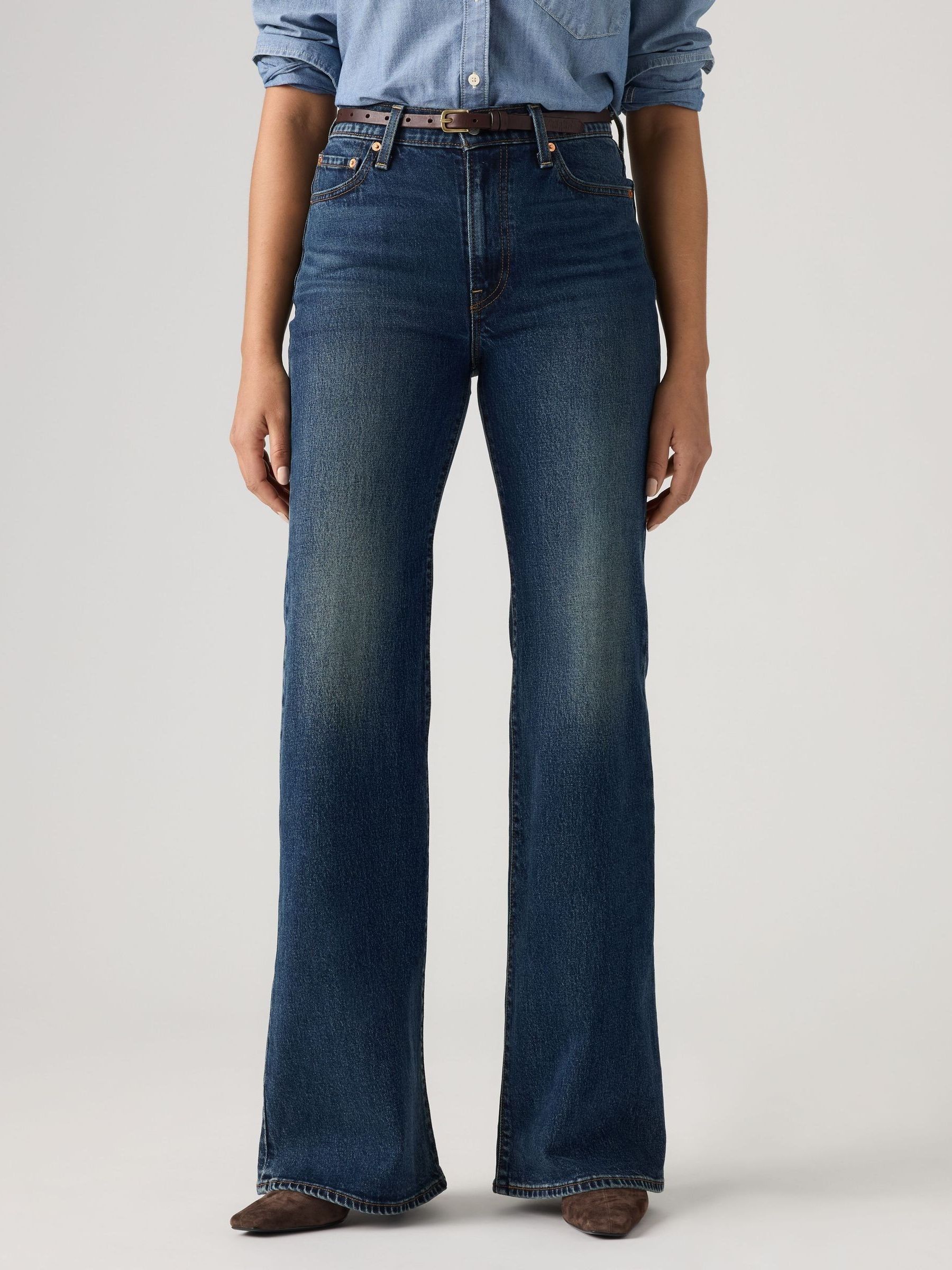 Levi's Women's Blue Levi's Ribcage Flare Bootcut Jeans - Image 3