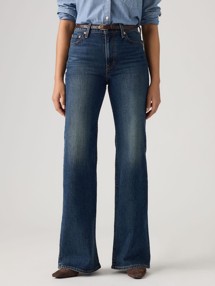 Levi's® Blue Ribcage Bootcut Jeans - Image 1 of 4