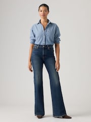 Levi's® Blue Ribcage Bootcut Jeans - Image 2 of 4