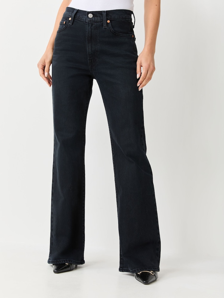 Սև - Levi's® Ribcage Flare Bootcut Jeans - Պատկեր 2 4-ից