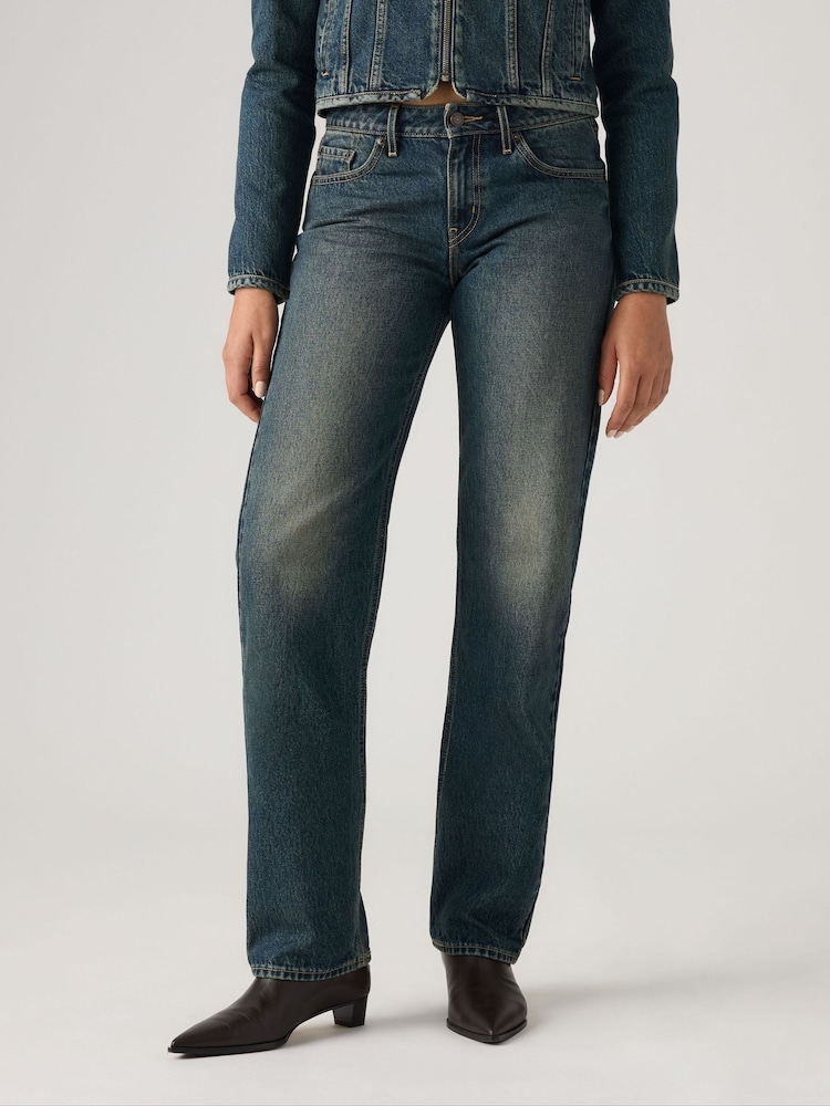 Levi's® Blue Low Straight Dark Wash Jeans - Image 1 of 4
