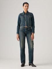 Levi's® Blue Low Straight Dark Wash Jeans - Image 2 of 4