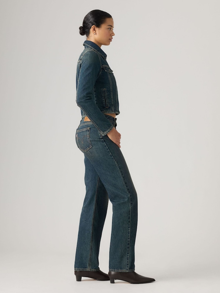 Levi's® Blue Low Straight Dark Wash Jeans - Image 4 of 4