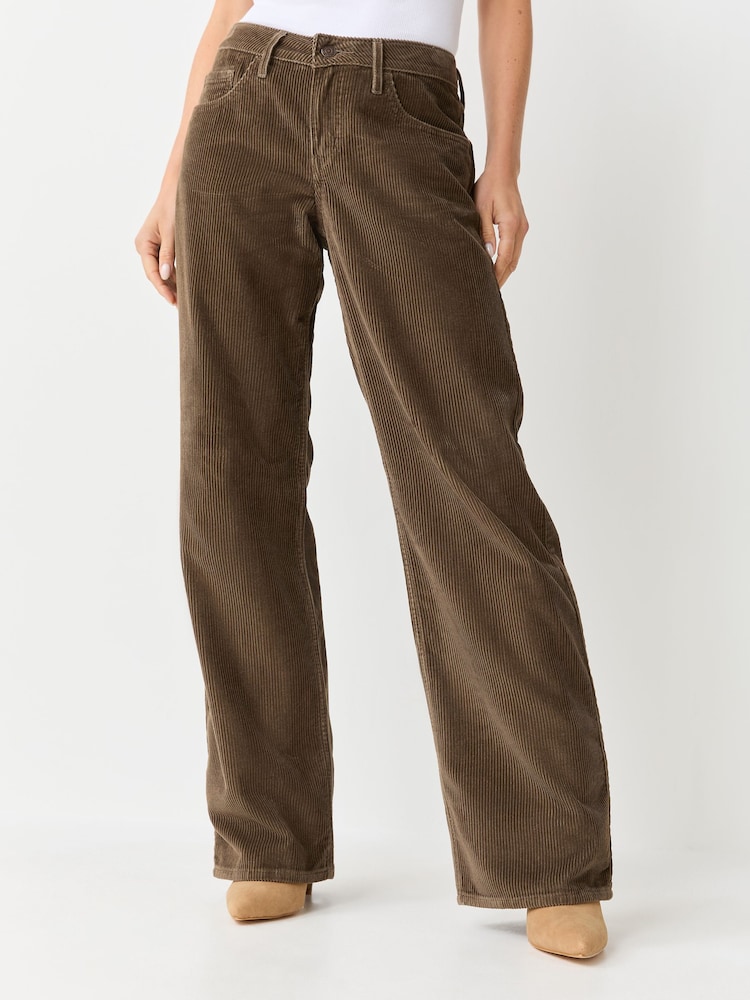 Levi's® Khaki Green Low Loose Wide Straight Leg Jeans - Image 1 of 4