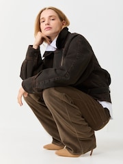 Levi's® Khaki Green Low Loose Wide Straight Leg Jeans - Image 2 of 4