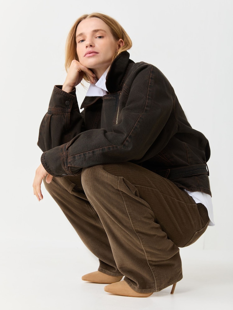 Levi's® Khaki Green Low Loose Wide Straight Leg Jeans - Image 2 of 4