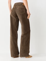 Levi's® Khaki Green Low Loose Wide Straight Leg Jeans - Image 3 of 4