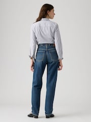 Levi's® Blue High Loose Taper Fit Jeans - Image 3 of 6