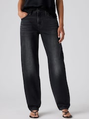 Levi's® Black High Loose Taper Fit Jeans - Image 4 of 6