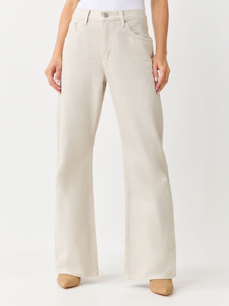Levi's® Cream Loose Boot Jeans - Image 1 of 6