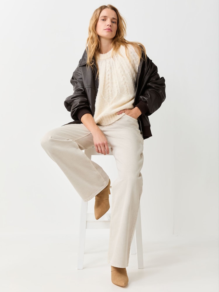 Levi's® Cream Loose Boot Jeans - Image 2 of 6