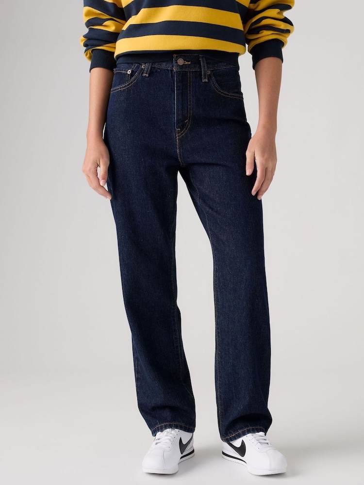 Levi's® Blue High Waisted Easy Dad Jeans - Image 4 of 4 Levi's® Blue High Waisted Easy Dad Jeans - Image 4 of 4