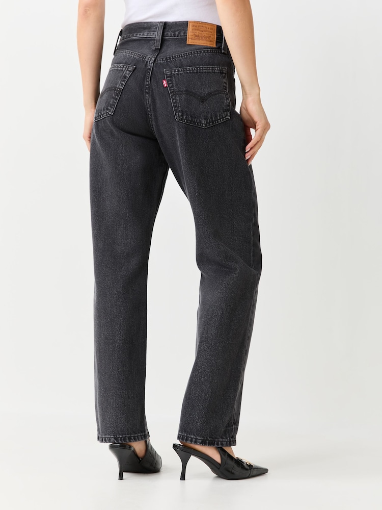Սև - Levi's® բարձր իրանով Easy Dad ջինսեր - Պատկեր 2 6-ից