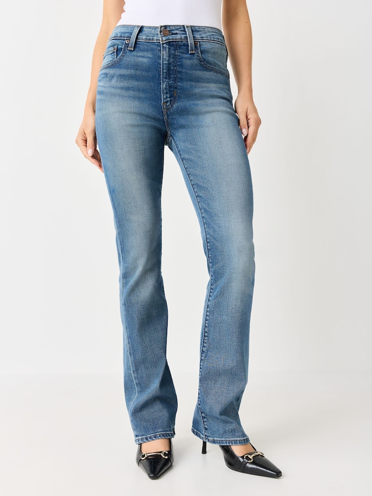 Levi's® Mid Blue Denim 725™ High Rise Bootcut Jeans - Image 2 of 4 Levi's® Mid Blue Denim 725™ High Rise Bootcut Jeans - Image 2 of 4