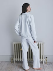 Grey Cosy Waffle Rugby Long Sleeve Pyjamas - Image 3 of 5