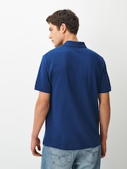 Azul cobalto - Corte estándar - Polo de manga corta de piqué - Imagen 2 de 6