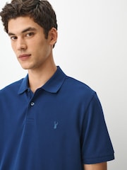 Azul cobalto - Corte estándar - Polo de manga corta de piqué - Imagen 3 de 6