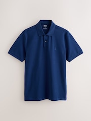 Azul cobalto - Corte estándar - Polo de manga corta de piqué - Imagen 4 de 6