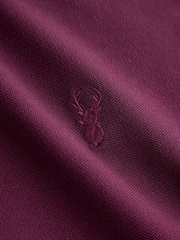 Purple Fig Regular Fit Short Sleeve Pique Polo Shirt - Image 7 of 7