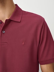 Rojo rubí - Corte estándar - Polo de manga corta de piqué - Imagen 5 de 8