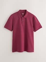 Rojo rubí - Corte estándar - Polo de manga corta de piqué - Imagen 6 de 8