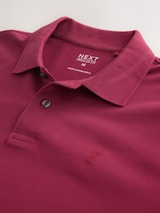 Rojo rubí - Corte estándar - Polo de manga corta de piqué - Imagen 7 de 8