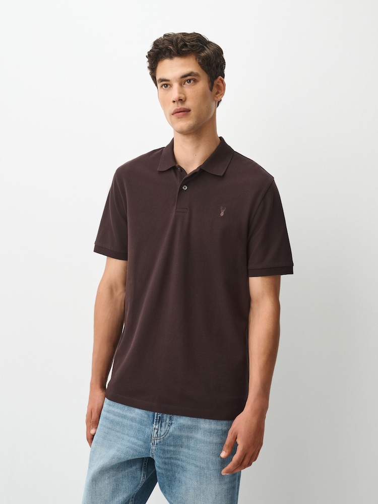 Brown Rich - Corte estándar - Polo de manga corta de piqué - Imagen 1 de 8