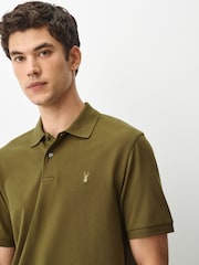Verde de MOSS - Corte estándar - Polo de manga corta de piqué - Imagen 4 de 5