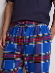 Blue Tartan - طقم من بيجامة مربعات بكُم قصير - صورة 6 من 7