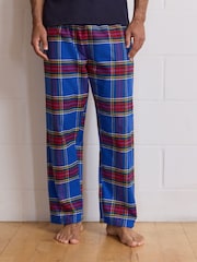 Blue Tartan - طقم من بيجامة مربعات بكُم قصير - صورة 7 من 7