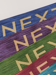 Green/Orange Marl Waistband - 5er-Pack - Boxershorts mit hohem Baumwollanteil und A-Front im 5er-Pack - Bild 8 von 9