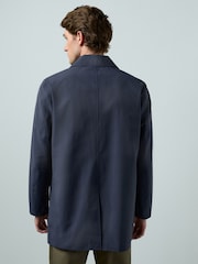 Navy Showerproof Trench Coat - Image 3 of 11
